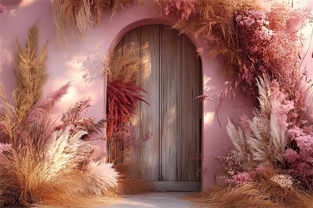Boho Backdrop Photography Sunset Bloom Arch Backdrop CSH57-301