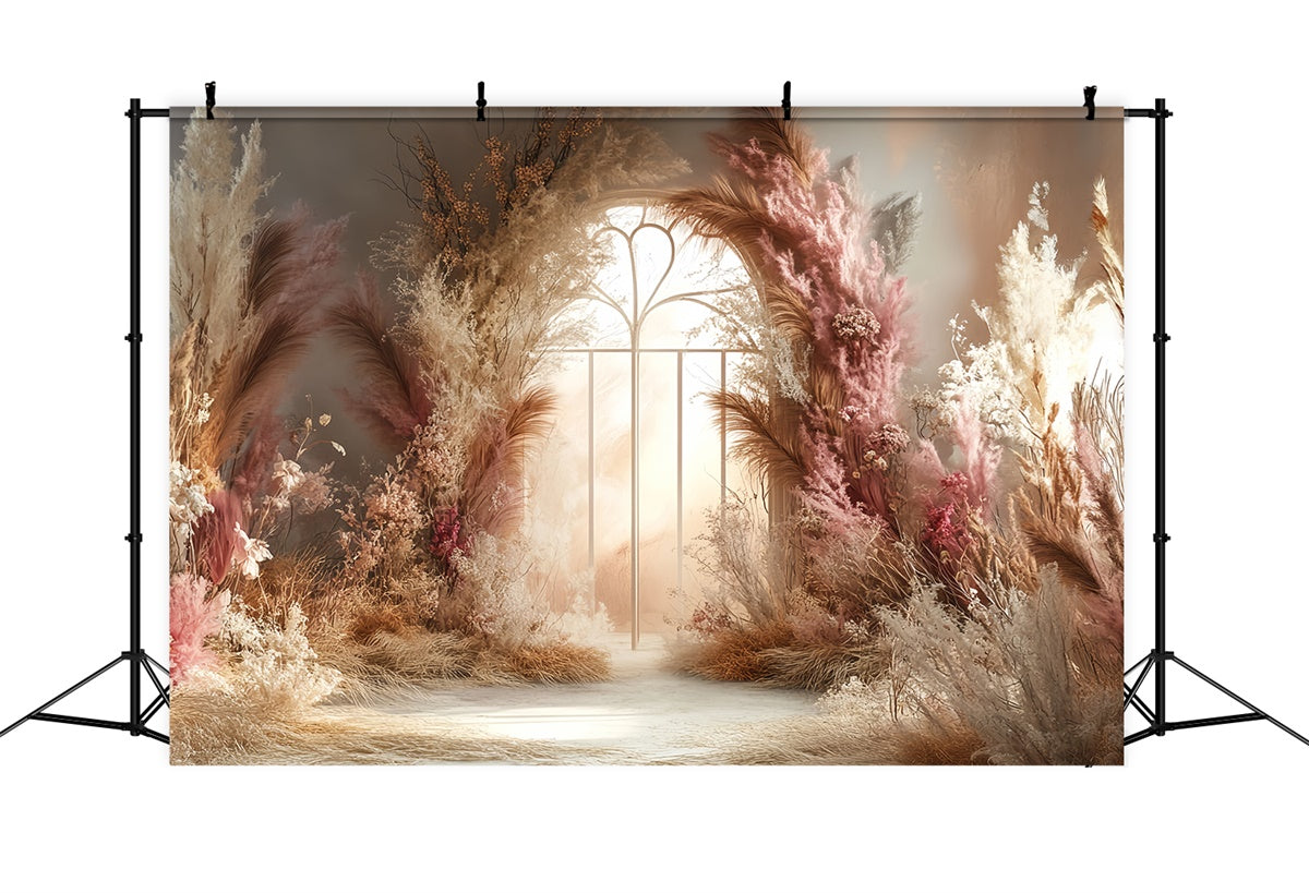 Bohemian Photo Backdrop Bloom Arch Enchanted Backdrop CSH57-302