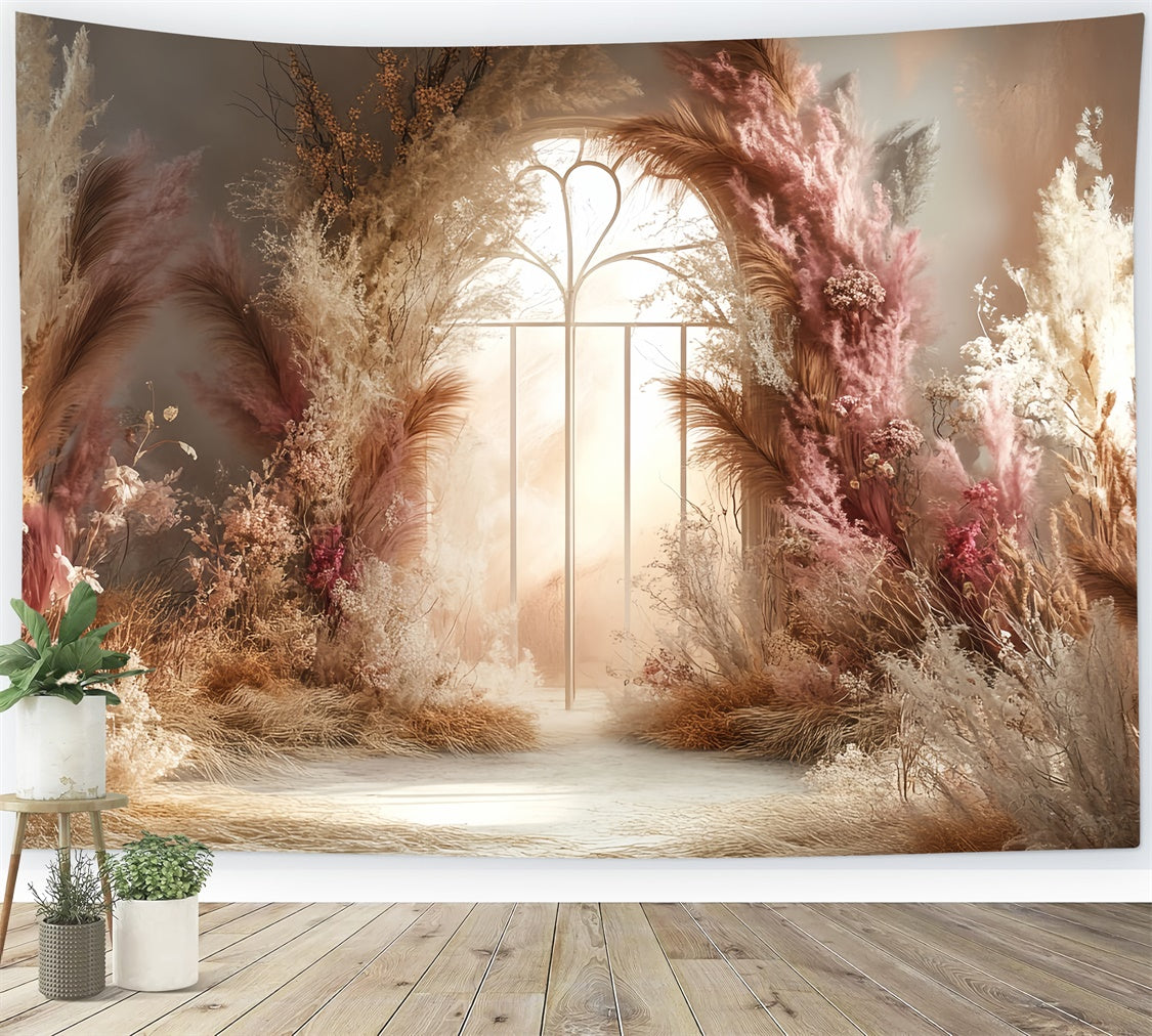 Bohemian Photo Backdrop Bloom Arch Enchanted Backdrop CSH57-302