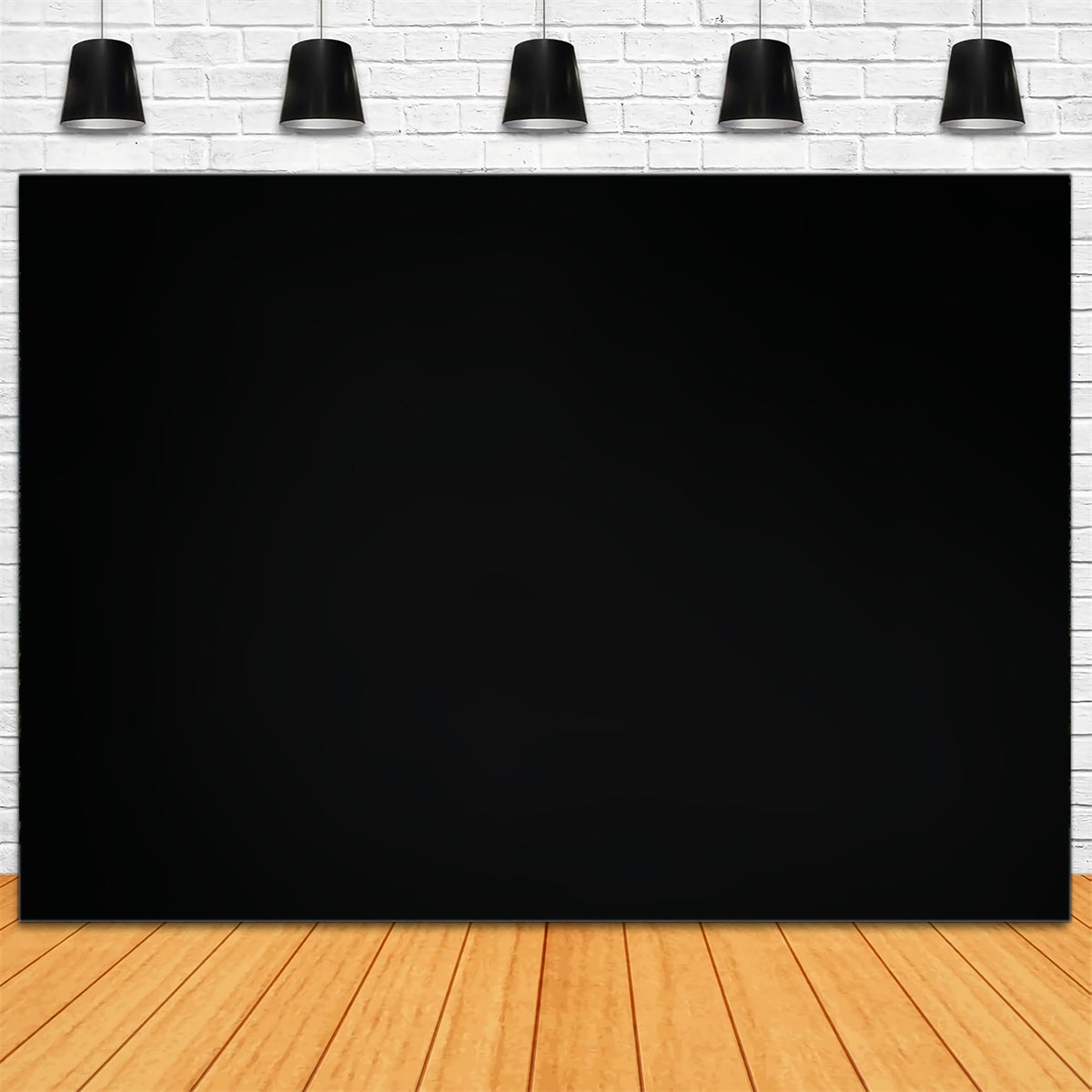 Black Studio Backdrop Pure Noir Minimal Backdrop CSH57-36