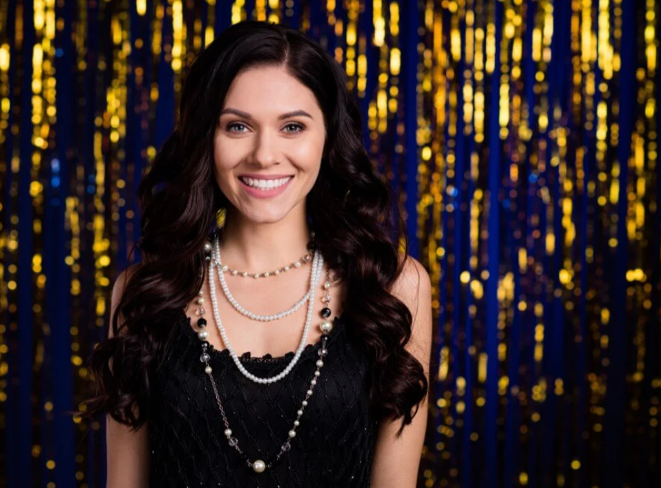 Headshot Backdrops Midnight Sparkle Lights Backdrop CSH57-5