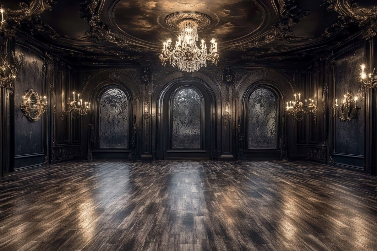 Vintage Backdrops Royal Darkness Banquet Hall Backdrop CSH57-90