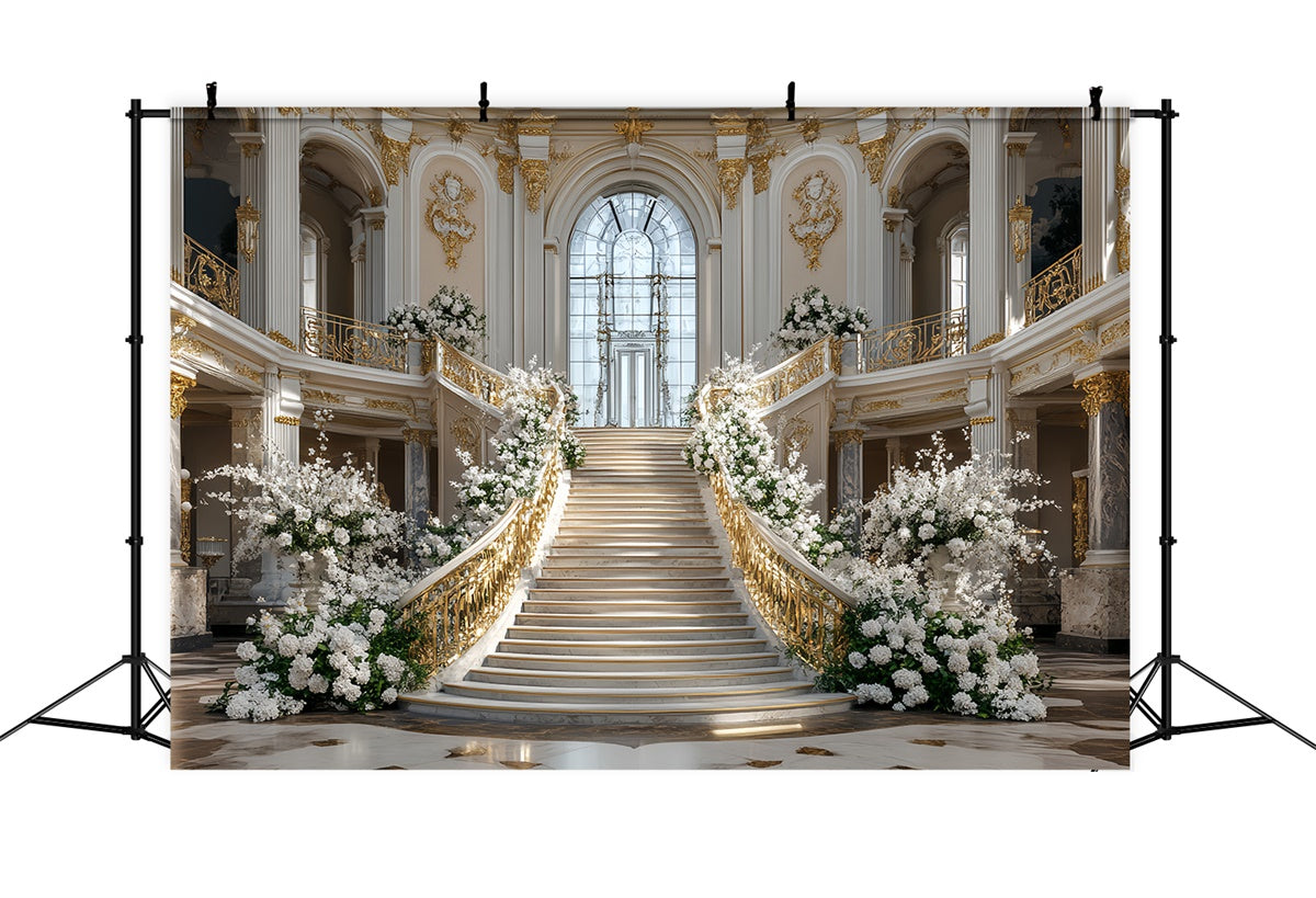 Victorian Backdrop Golden Staircase Dream Vintage Backdrop CSH57-94
