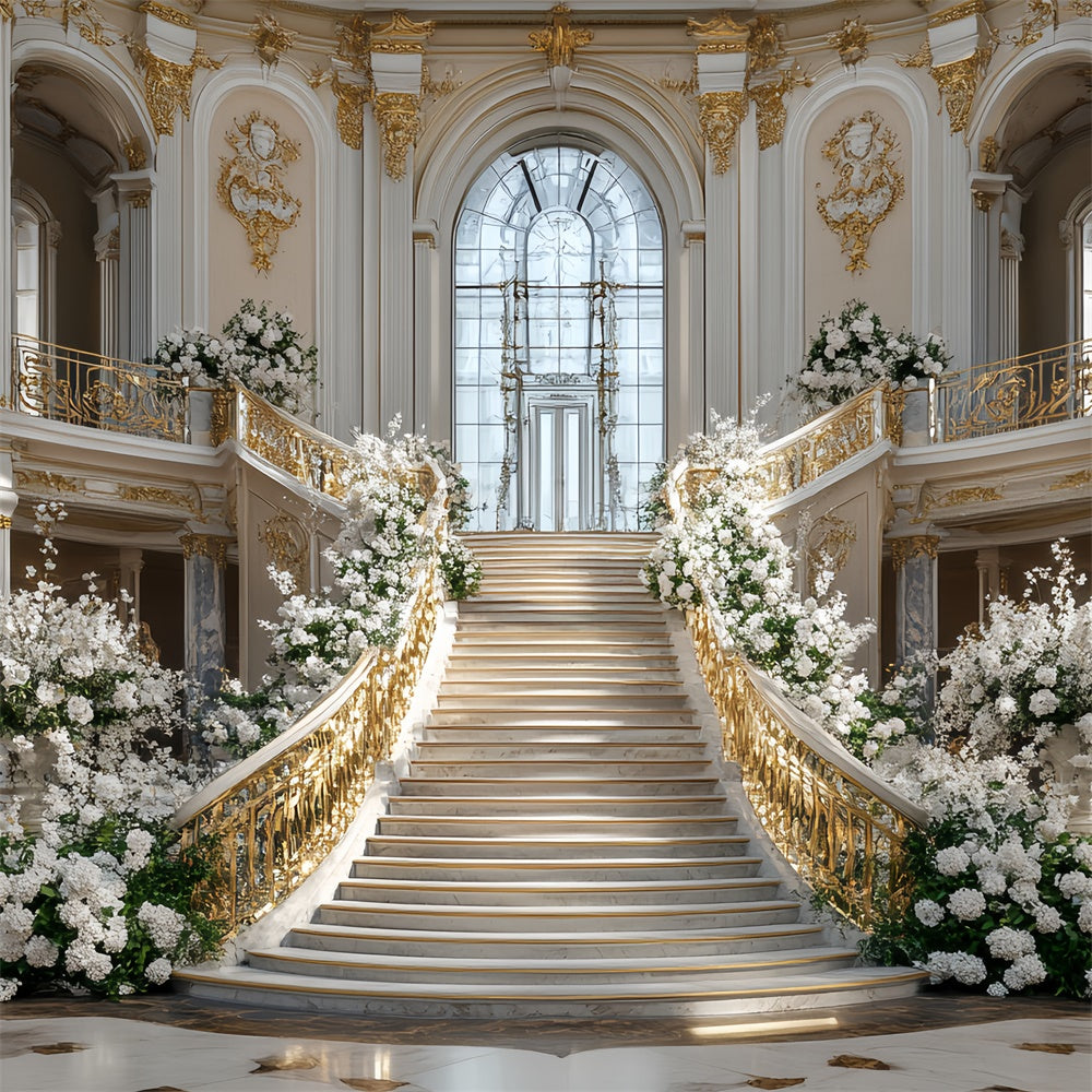 Victorian Backdrop Golden Staircase Dream Vintage Backdrop CSH57-94