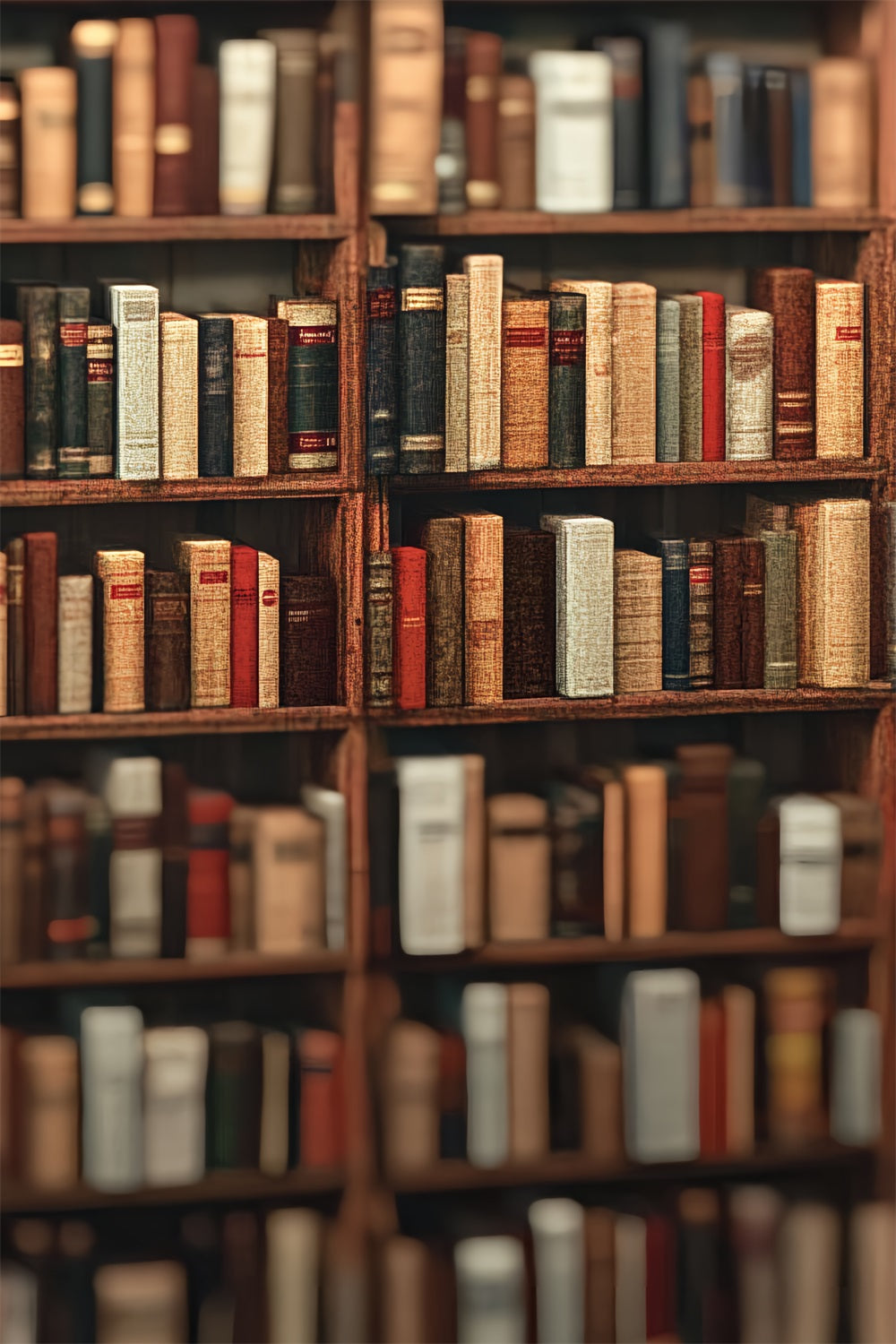 Bookshelf Backdrop Vintage Bookshelf Literature Collection Back to School Backdrop CSH58-118
