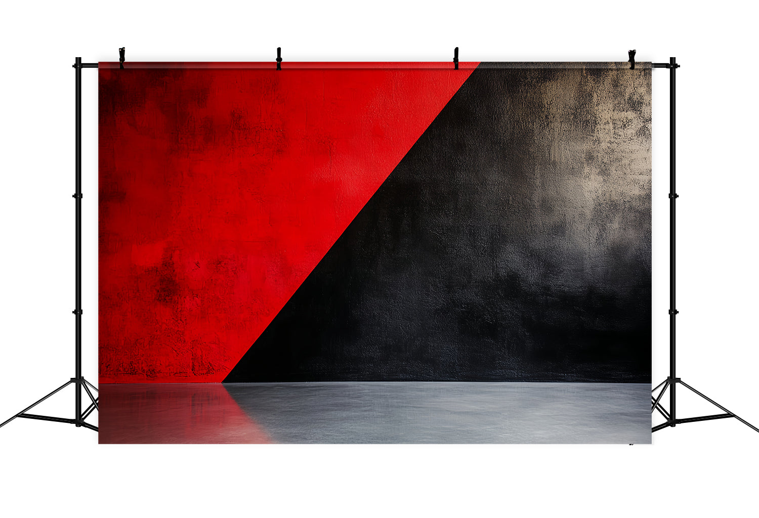 Cool Backdrops Red Black Geometric Contrast Abstract Photography Backdrops CSH58-150