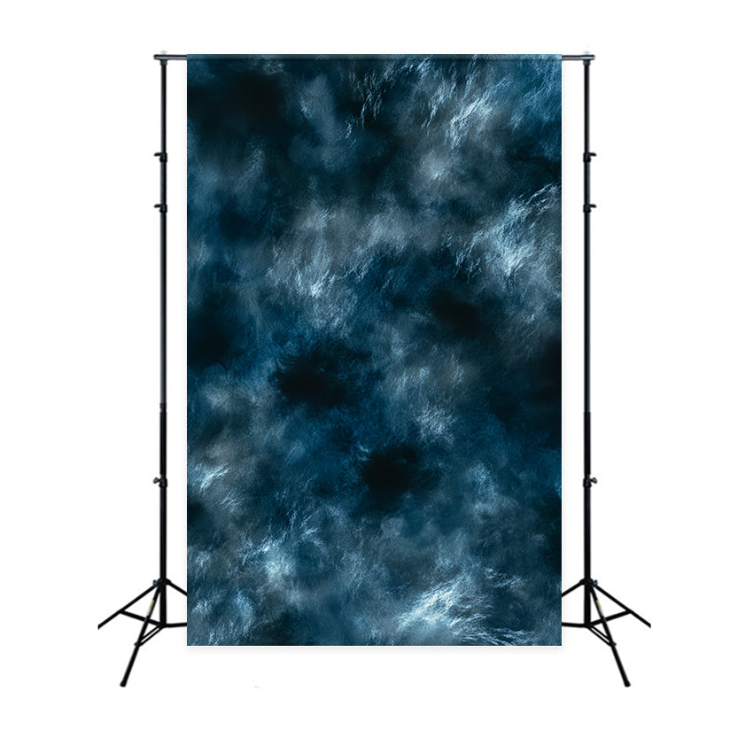 Dark Backdrop Blue Storm Texture Flow Abstract Photography Backdrop CSH58-154