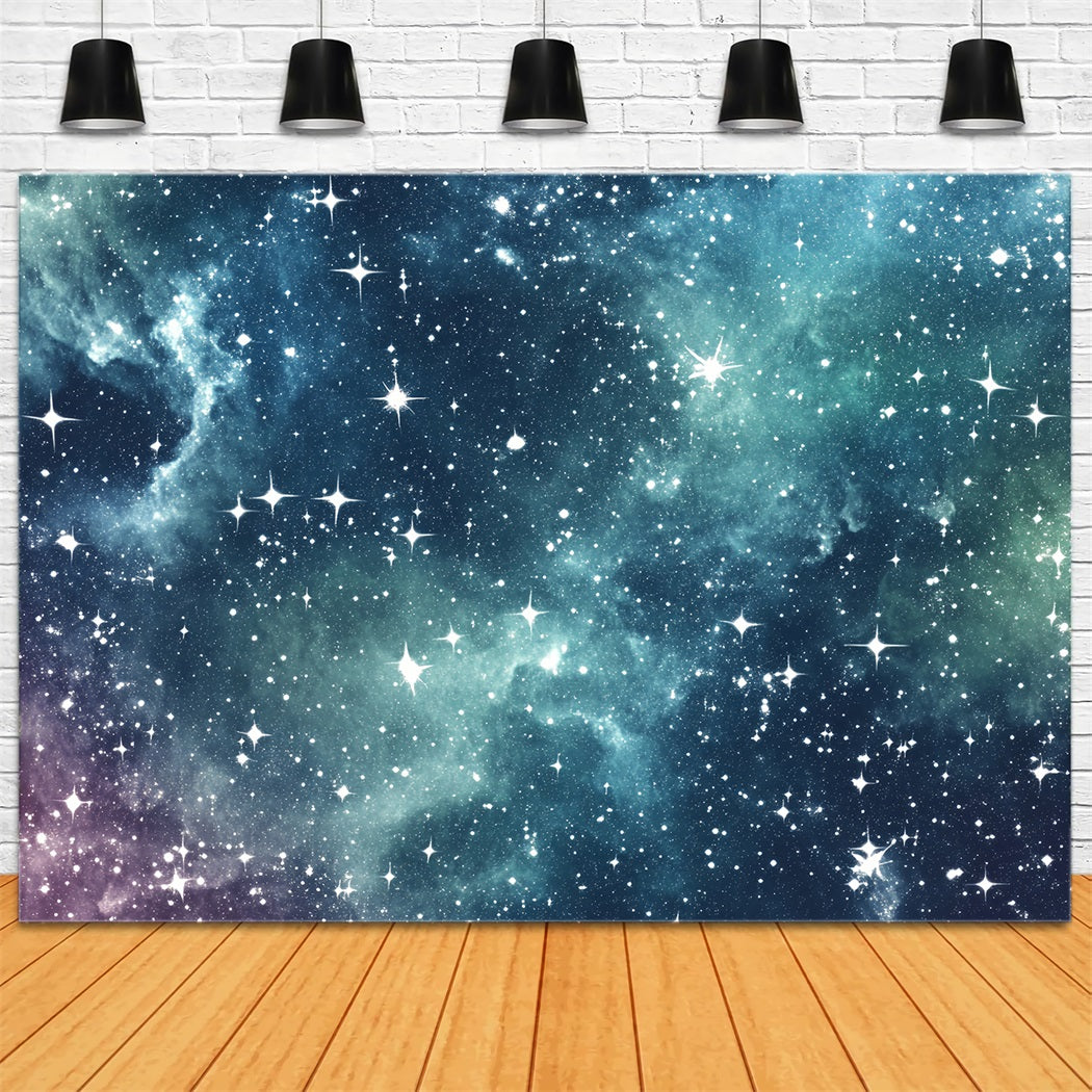 Space Backdrop Galaxy Sparkle Star Field Abstract Photo Backdrop CSH58-157
