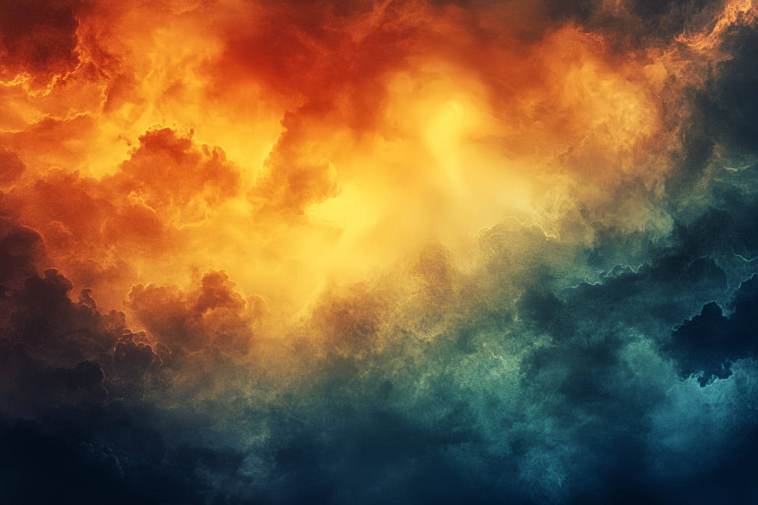 Space Backdrop Fiery Sunset Storm Clouds Abstract Backdrop CSH58-158