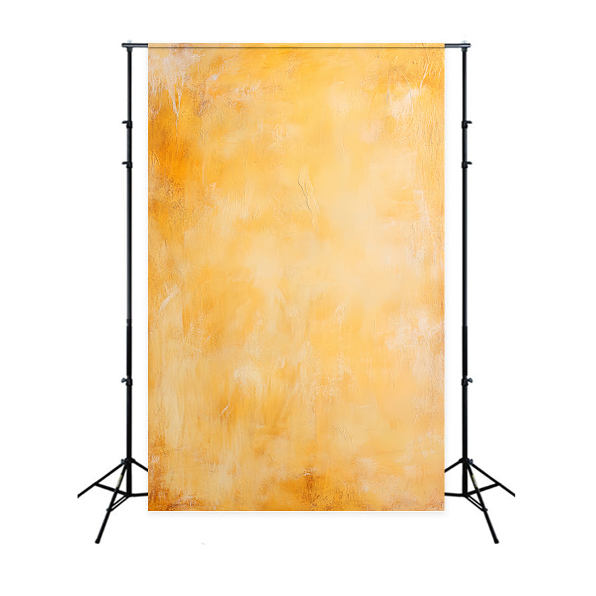 Yellow Backdrop Warm Amber Painted Texture Abstract Photo Backdrop CSH58-163