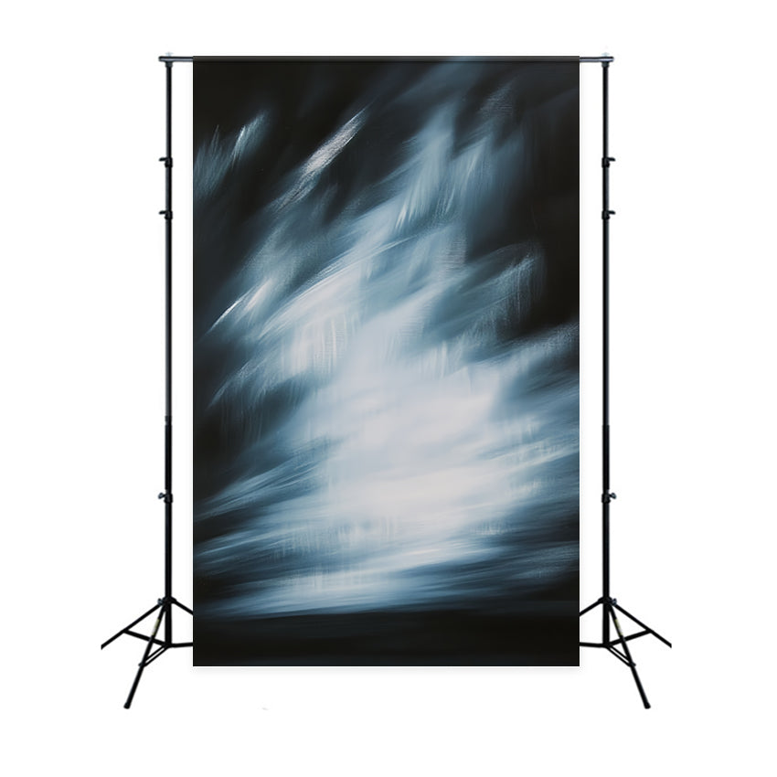 Teal Backdrop Blue Streak Light Motion Abstract Photography Backdrop CSH58-174