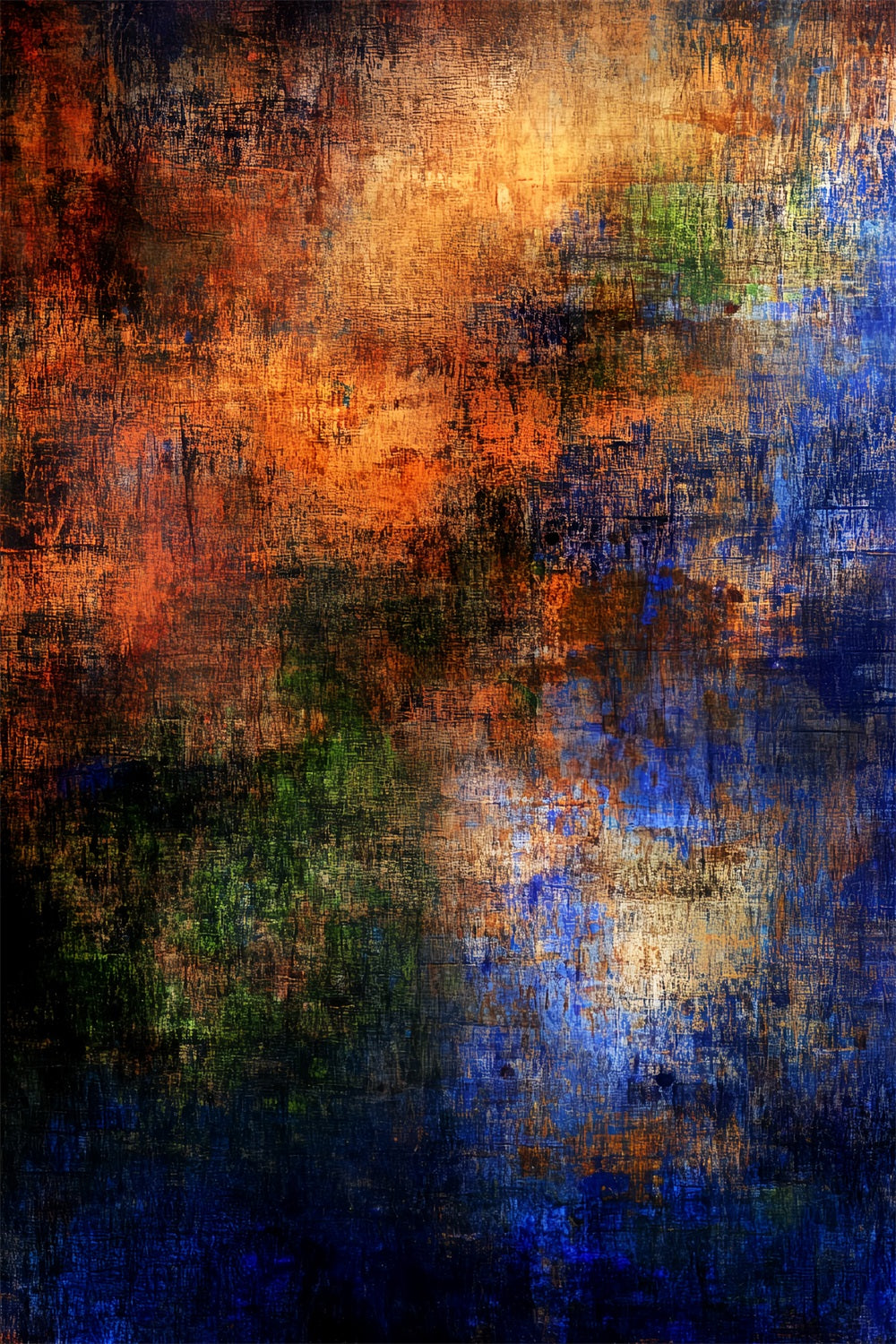 Grunge Backdrop Rustic Ember Indigo Layers Abstract Photo Backdrop CSH58-178