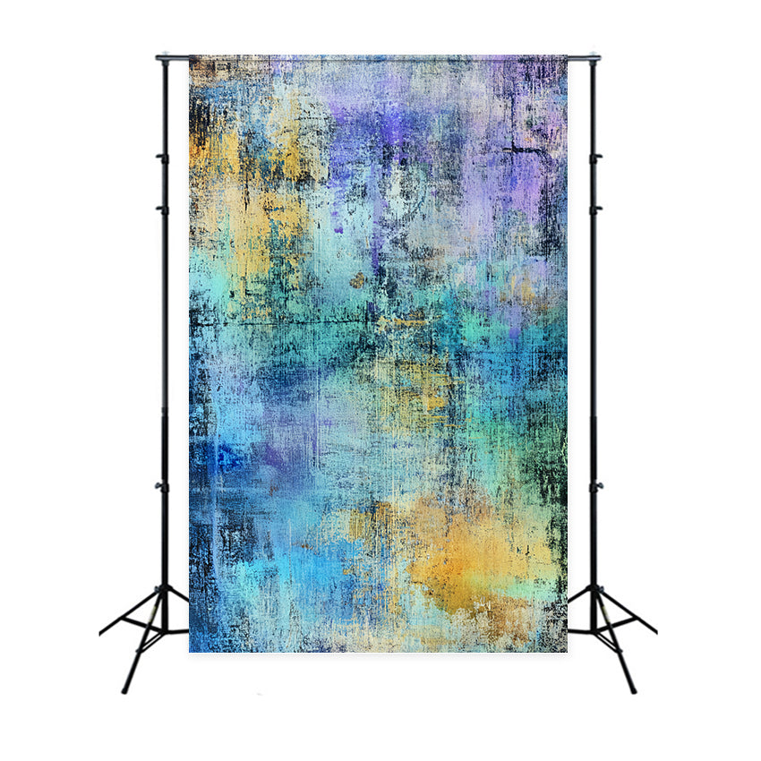 Grunge Backdrop Pastel Aqua Violet Texture Abstract Backdrop CSH58-179