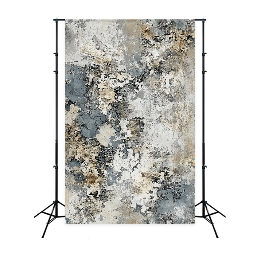 Grunge Backdrop Weathered Stone Concrete Cracks Abstract Photography Backdrops CSH58-180