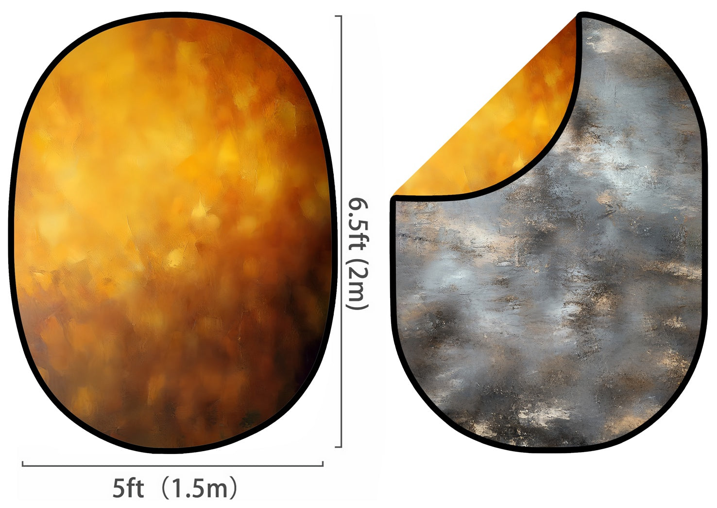 Self Tape Backdrop Amber Fade Weathered Stone Backdrop CSH58-4