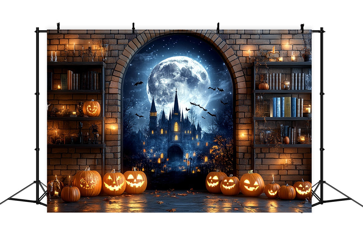 Halloween Backdrop Ideas Haunted Castle Archway Backdrop CSH6-108