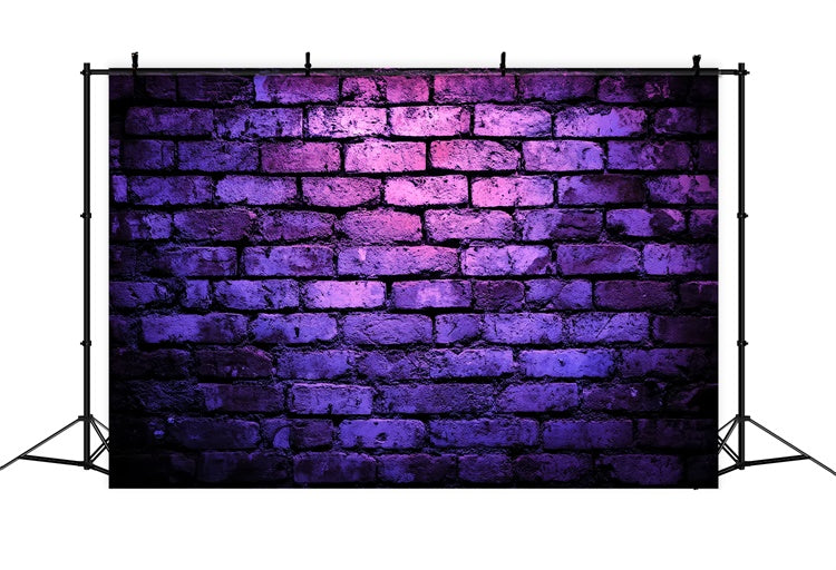 Brick Backdrop Retro Violet Brick Texture Backdrop CSH6-142