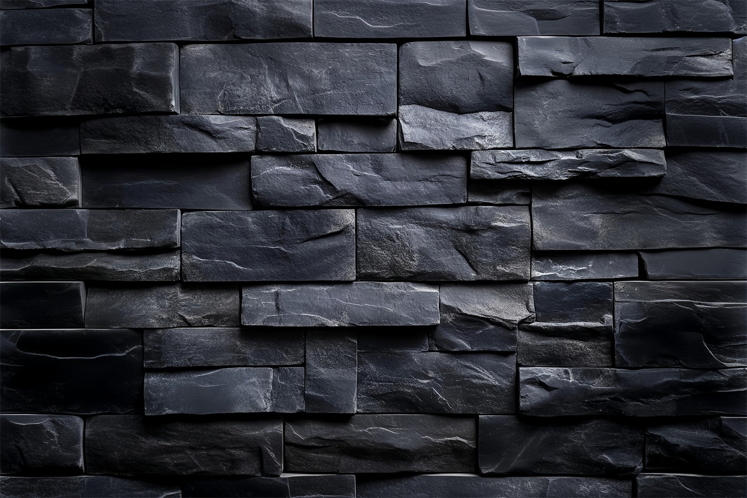 Black Brick Backdrop Charcoal Stone Texture Backdrop CSH6-144