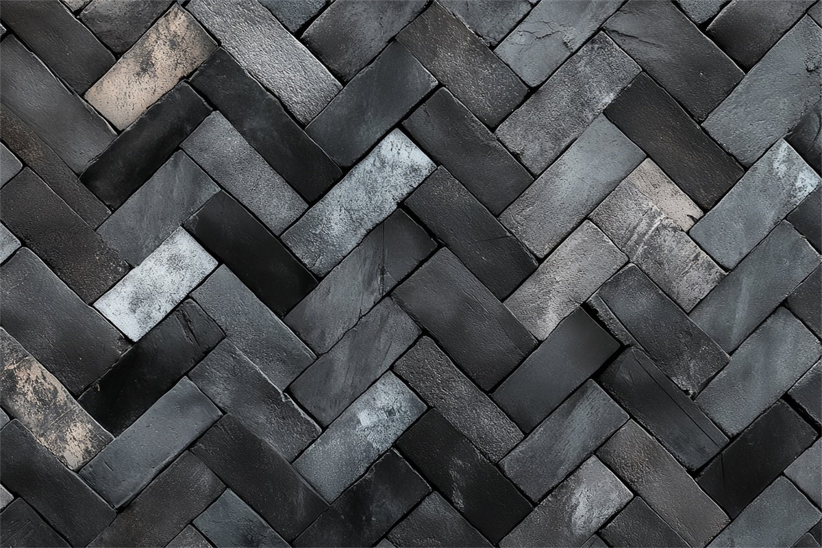 Brick Photo Backdrop Herringbone Stone Pattern Backdrop CSH6-145