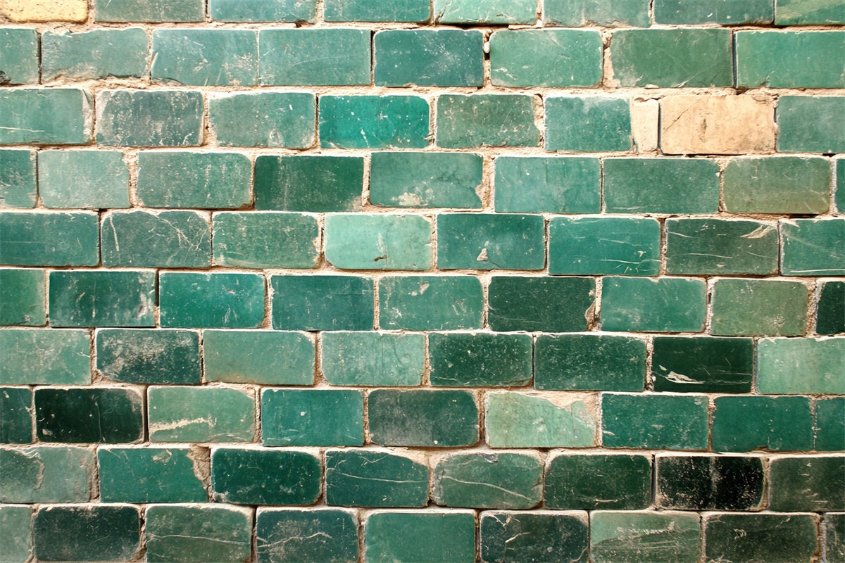 Brick Backdrop Photography Emerald Glazed Brick Backdrop CSH6-146
