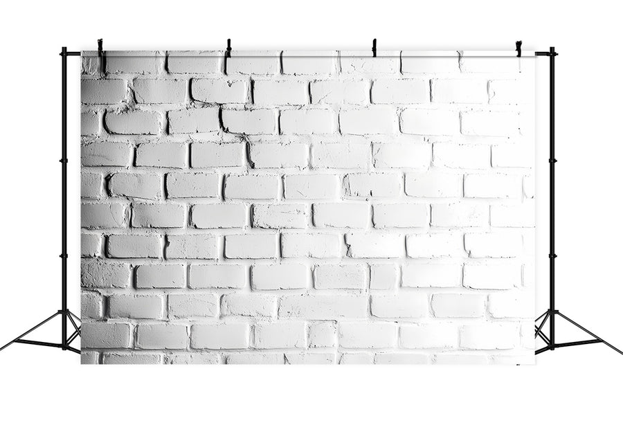 White Brick Wall Backdrop Classic Studio Brick Backdrop CSH6-154