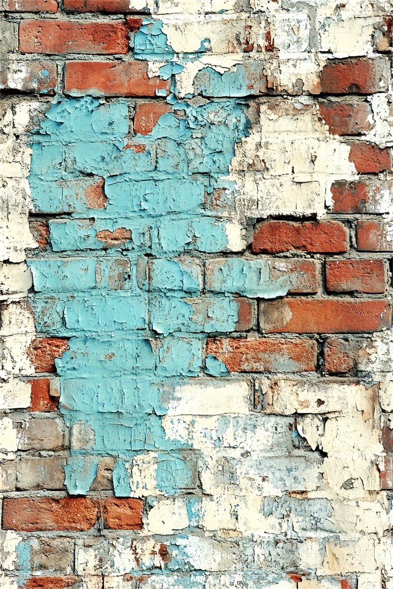 Brick Backdrop Weathered Urban Blue Texture Backdrop CSH6-155