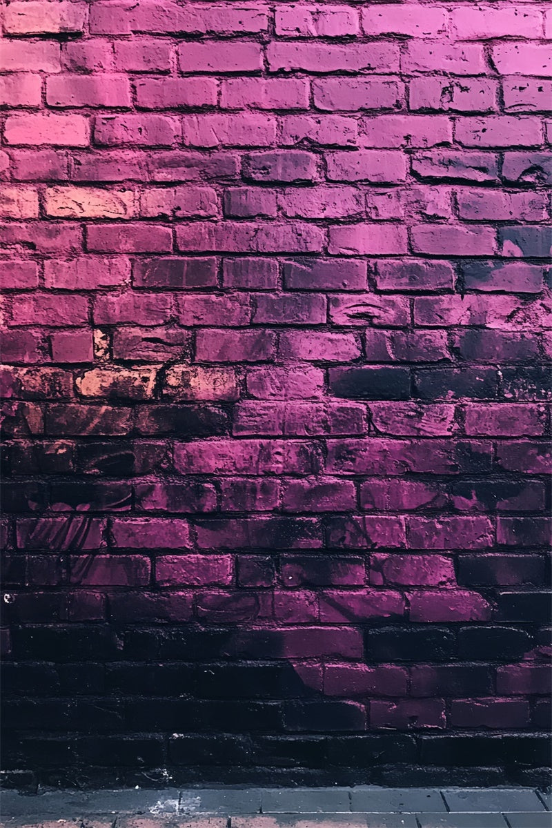 Brick Backdrops Midnight Violet Graffiti Wall Backdrop CSH6-158