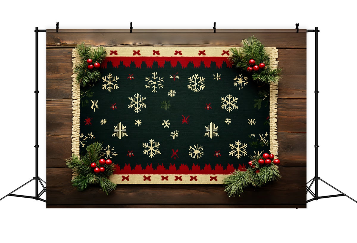 Professional Christmas Backdrops Warm Knit Pattern Backdrop CSH6-241