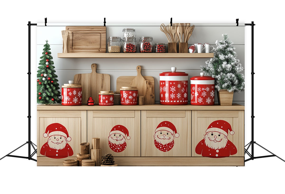 Christmas Photography Backdrops Merry Baking Corner Backdrop CSH6-282