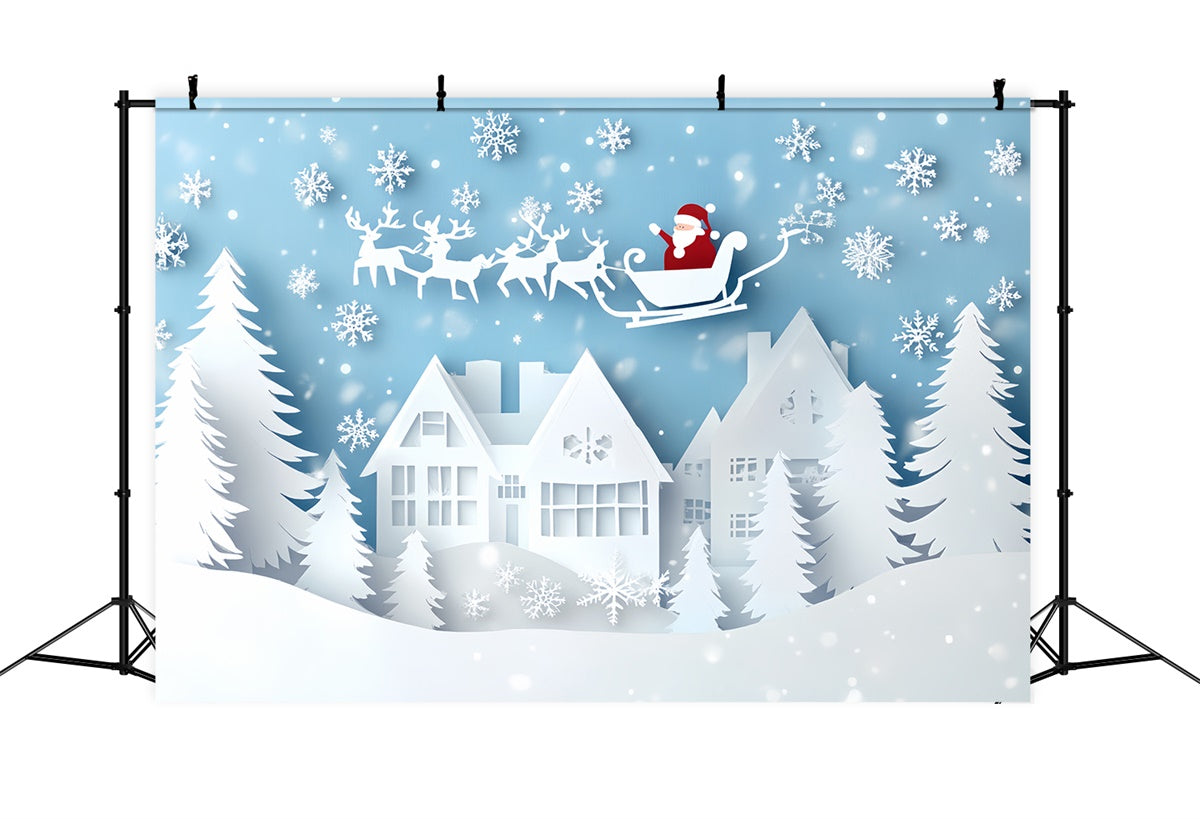 Christmas Backdrop Ideas Paper Snowflake Fantasy Backdrop CSH6-288