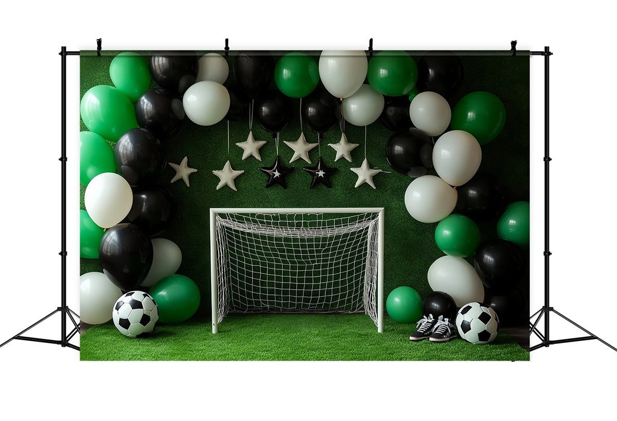 Cake Smash Backdrop Boy Soccer Star Party Backdrop CSH6-301