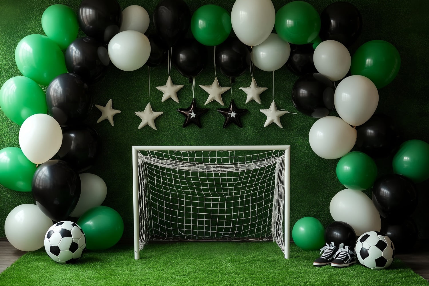 Cake Smash Backdrop Boy Soccer Star Party Backdrop CSH6-301