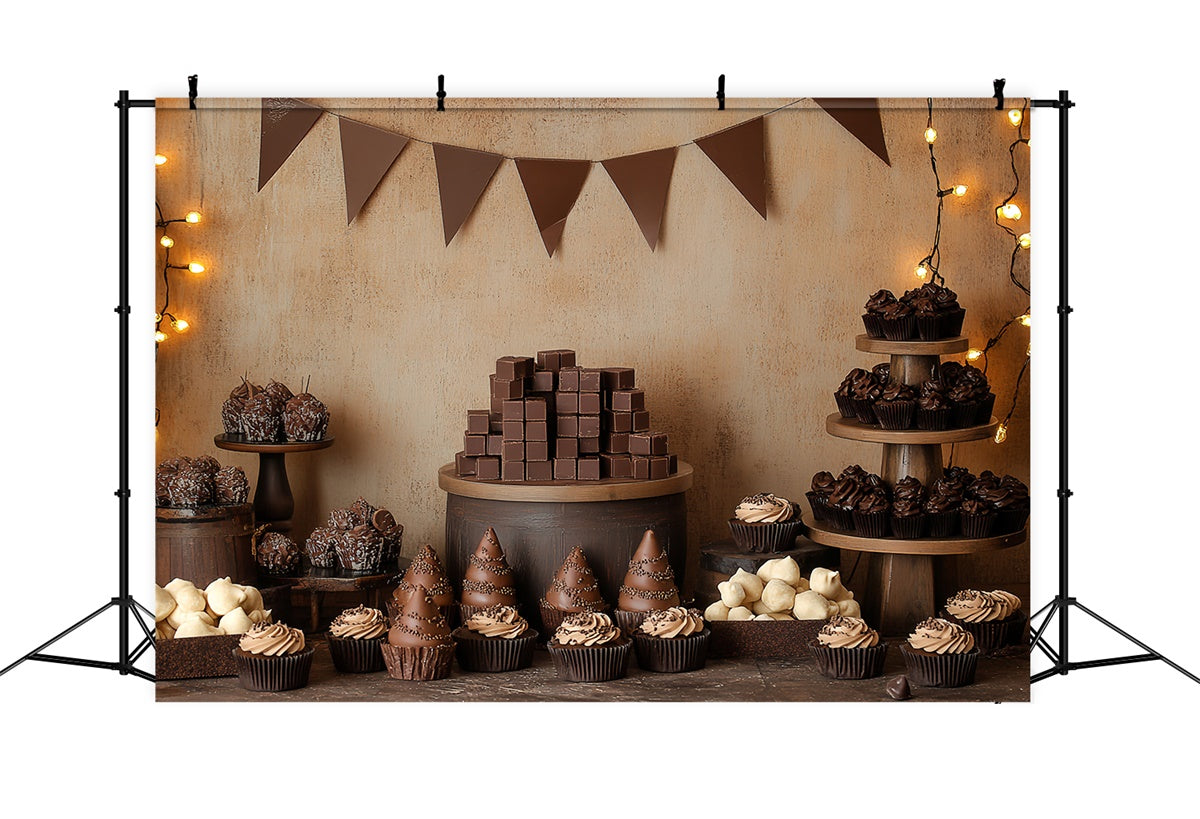 Happy Birthday Backdrop Choco Delight Dessert Backdrop CSH6-312