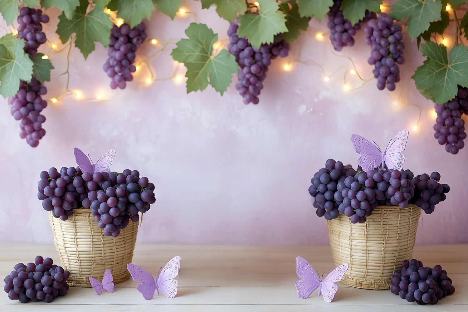 Cake Photography Backdrops Grape Vine Bliss Backdrop CSH6-317