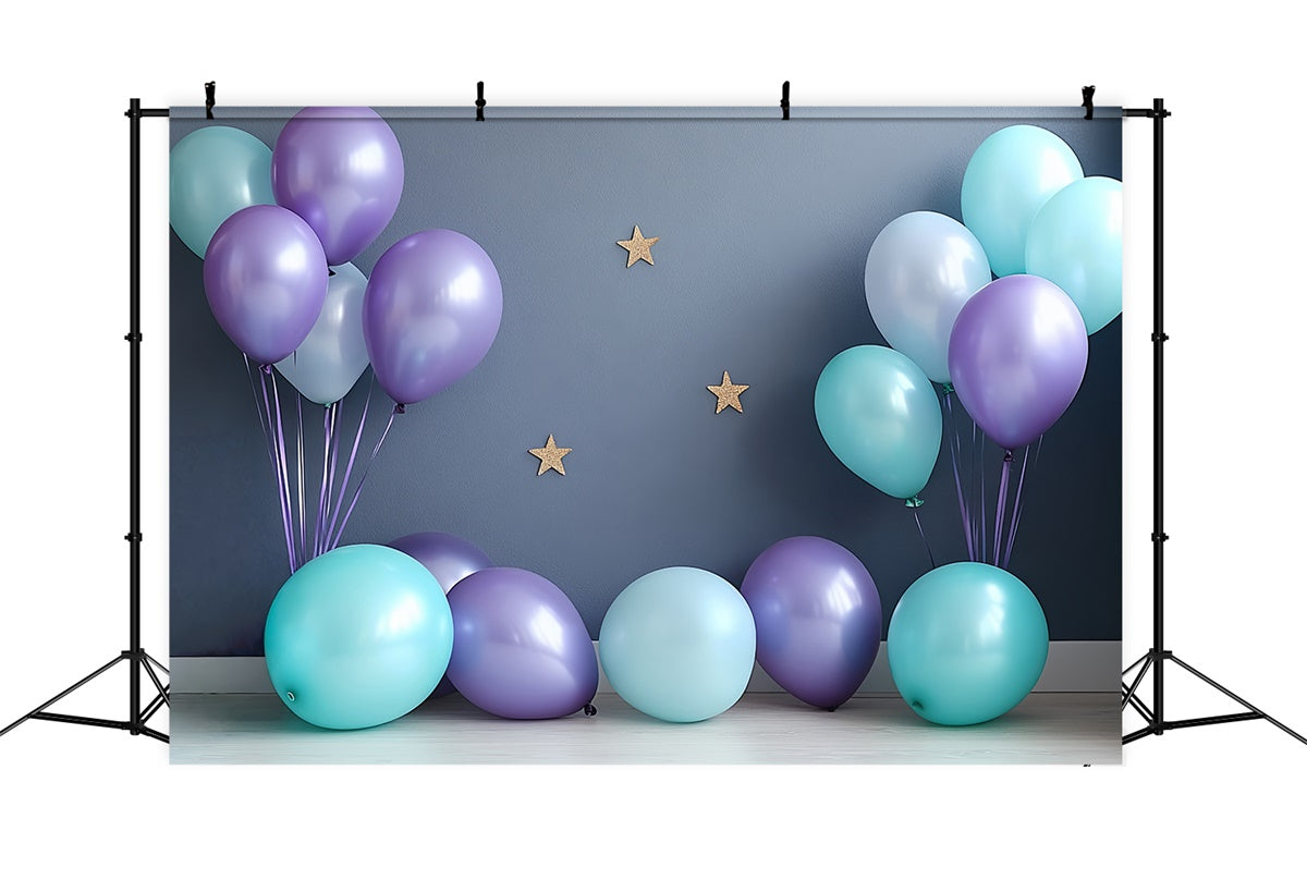 Happy Birthday Backdrop Dream Balloons Blue Backdrop CSH6-324