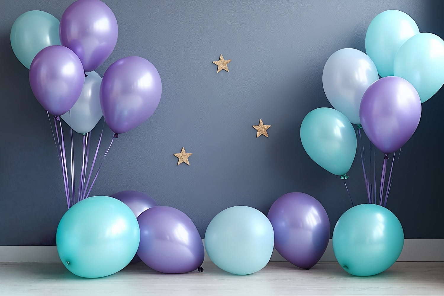 Happy Birthday Backdrop Dream Balloons Blue Backdrop CSH6-324