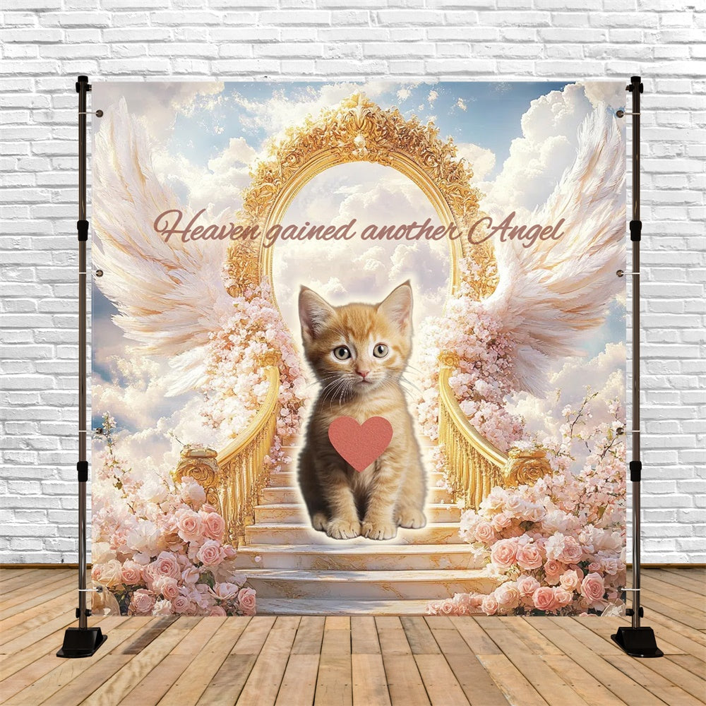 Memorial Backdrops Golden Gate Kitten Tribute Custom Backdrop CSH6-342
