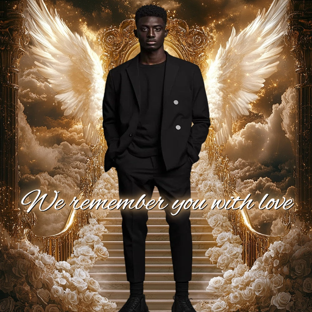 Memorial Backdrop Ideas Golden Sky Tribute Custom Backdrop CSH6-352