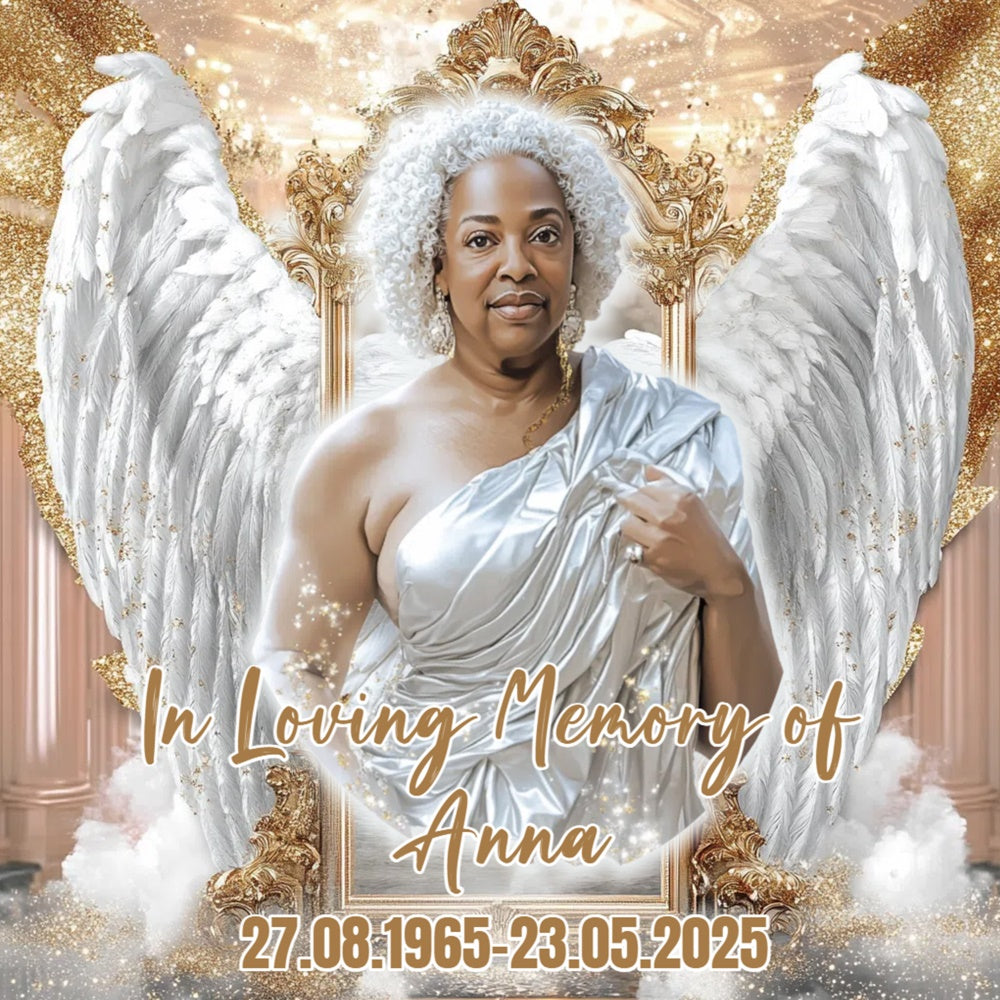 Memorial Backdrops Heaven Elegance Tribute Personalized Backdrop CSH6-353