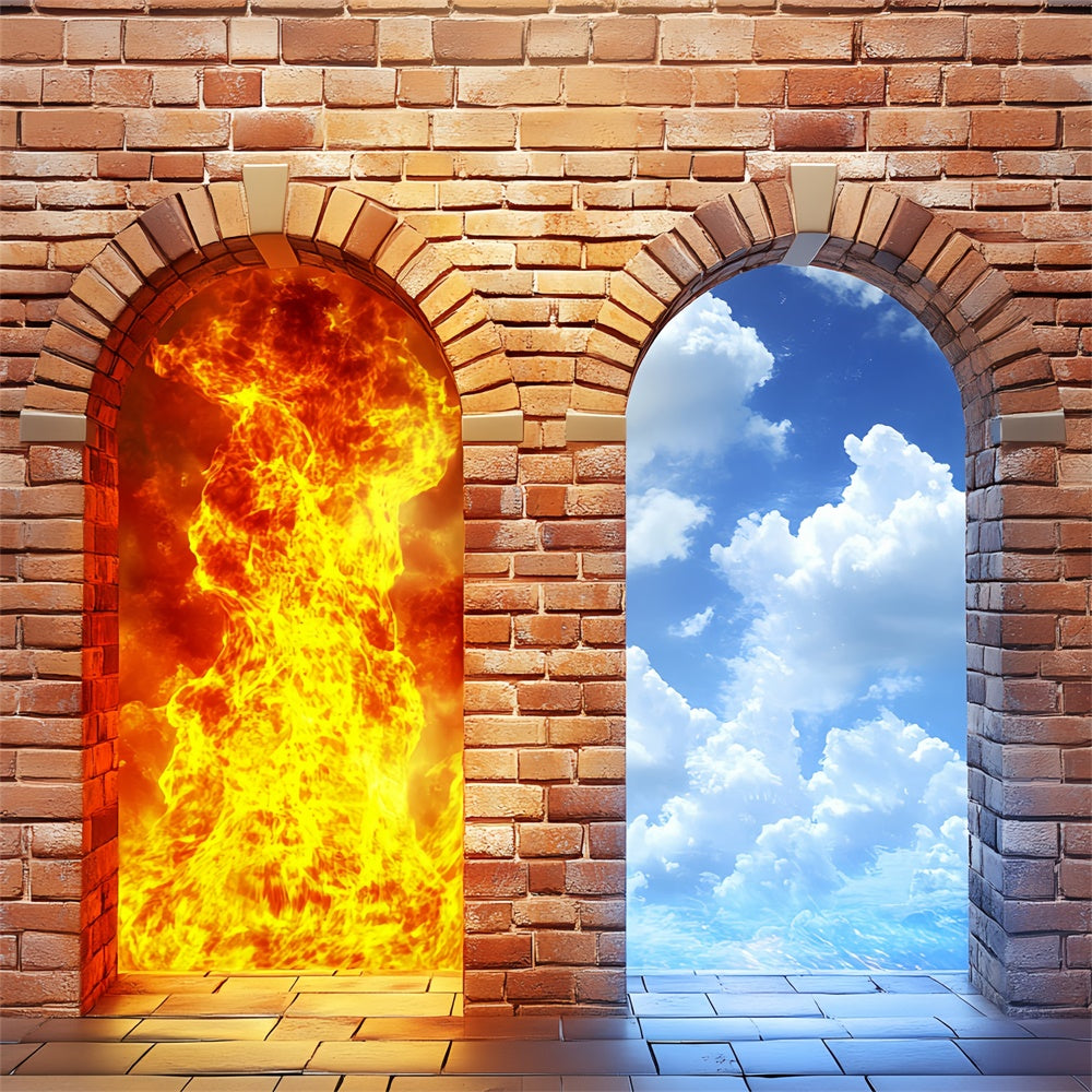 Memorial Backdrop Ideas Sacred Trial Entryway Backdrop CSH6-390