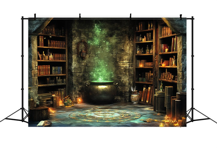 Halloween Picture Backdrop Wizard Brewing Chamber Backdrop CSH6-90