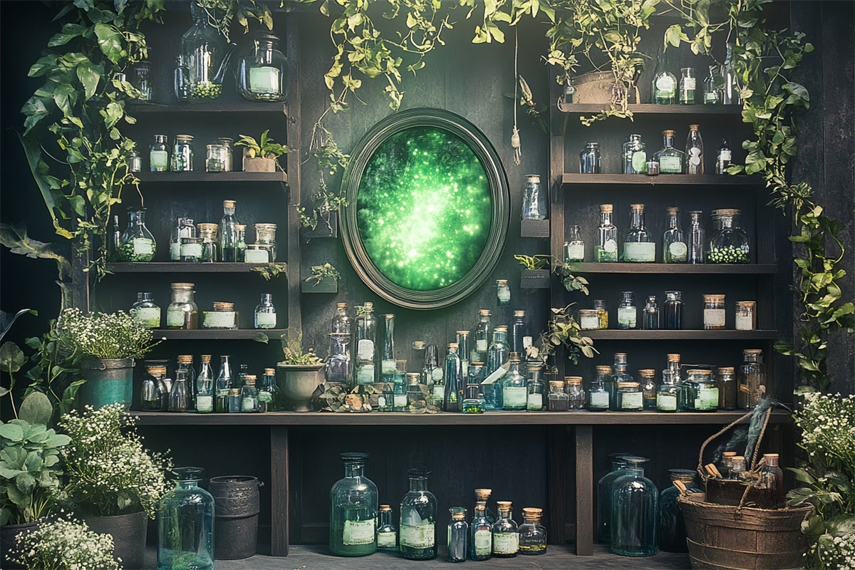 Halloween Backdrops Enchanted Potion Workshop Backdrop CSH6-91