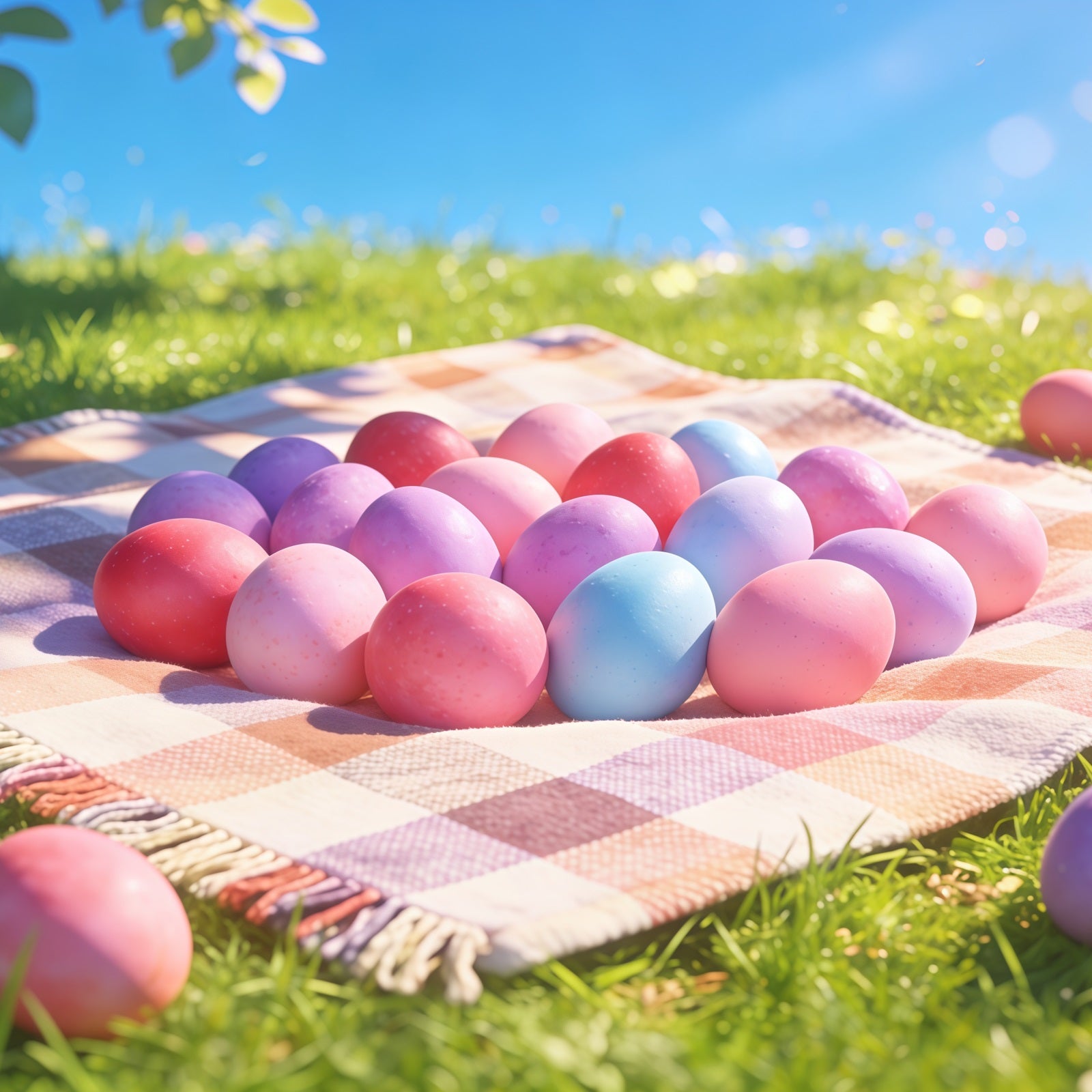 Easter Church Photo Backdrop Pastel Egg Field Meadow Happy Easter Backdrop CSH61-9