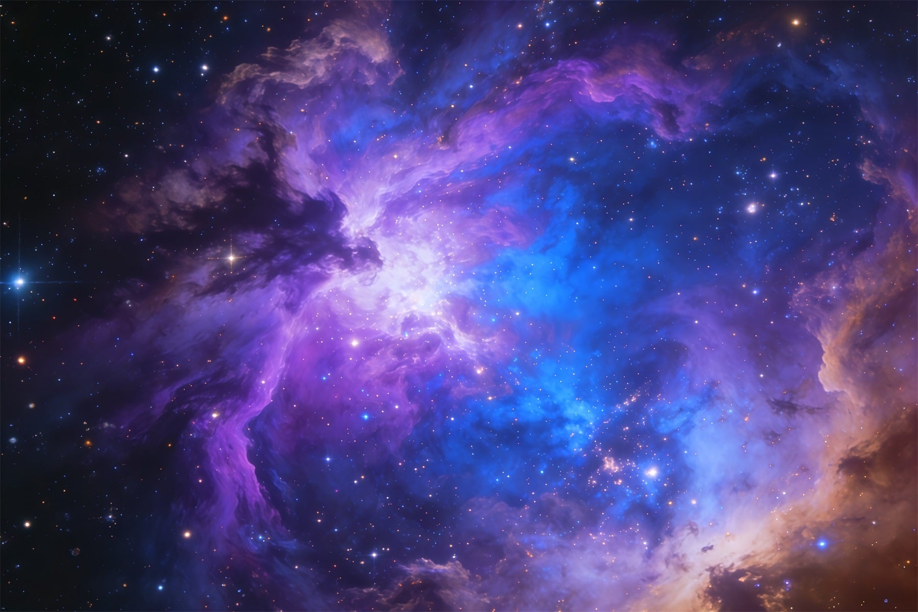 Sky Backdrops Purple Blue Cosmic Nebula Clouds Photography Backdrop CSH62-128