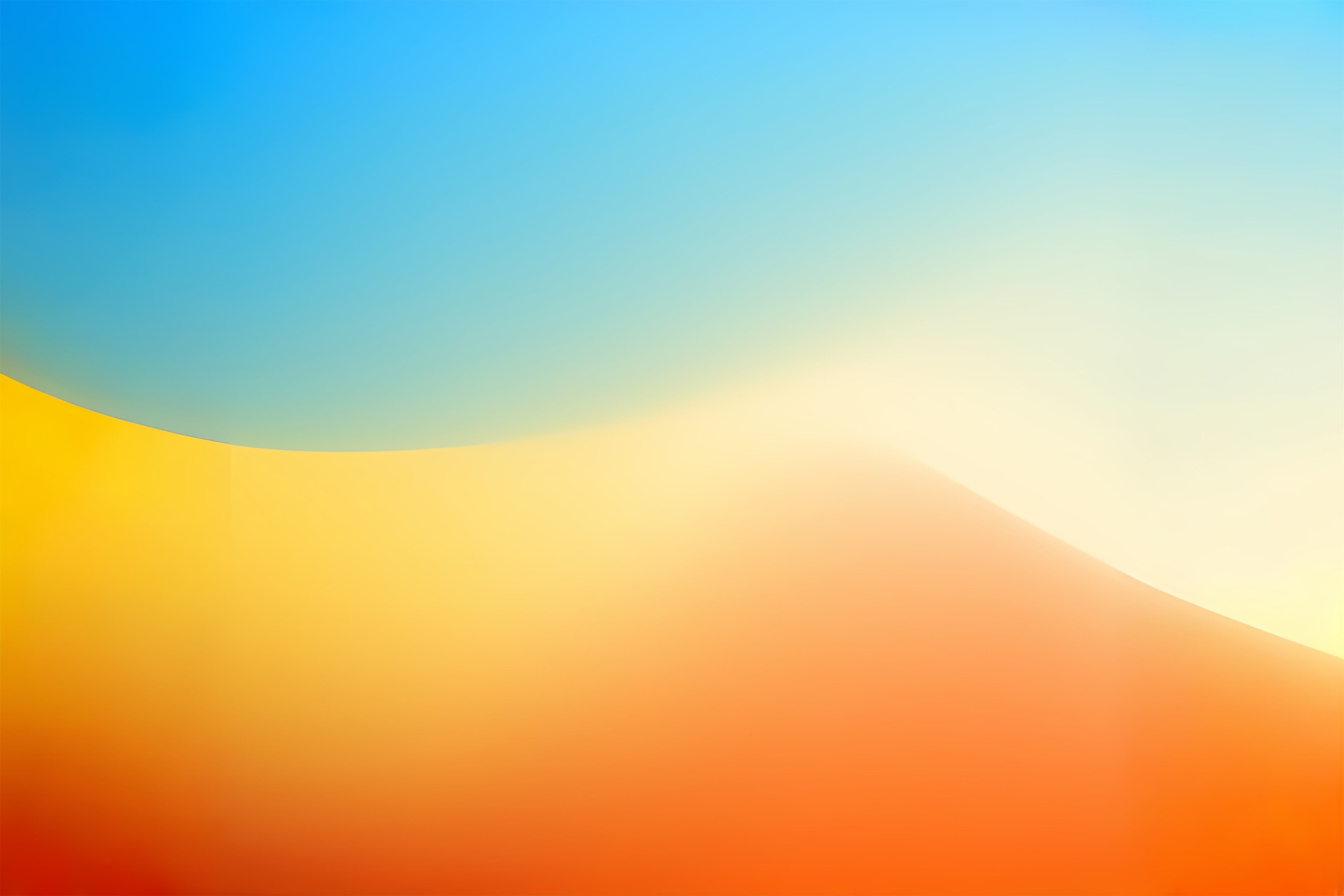 Gradient Photo Backdrop Sky Blue Amber Yellow Waves Backdrop For Headshot CSH62-41