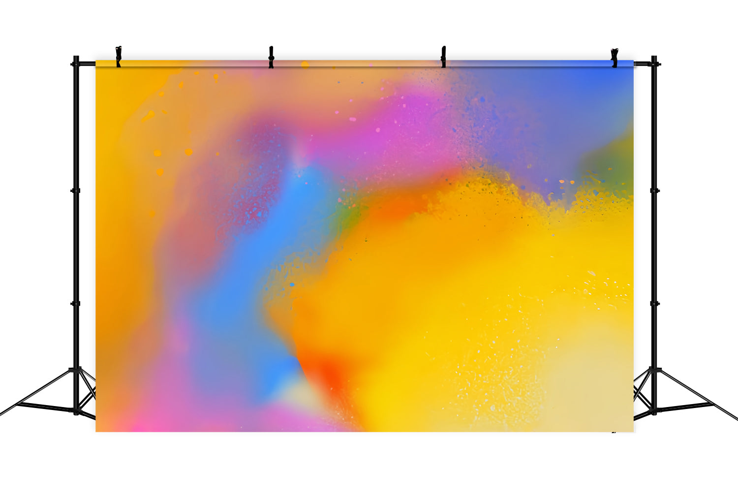 Gradient Backdrops Vibrant Blue Pink Yellow Splash Headshot Photo Backdrop CSH62-42