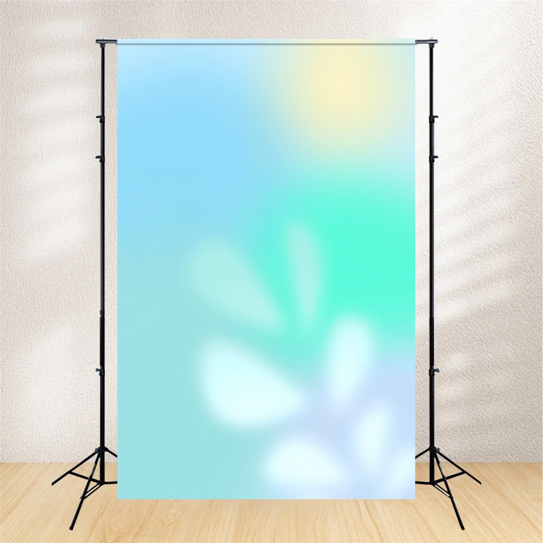 Gradient Photography Backdrop Soft Aqua Green Blue Glow Best Backdrops For Headshots CSH62-43