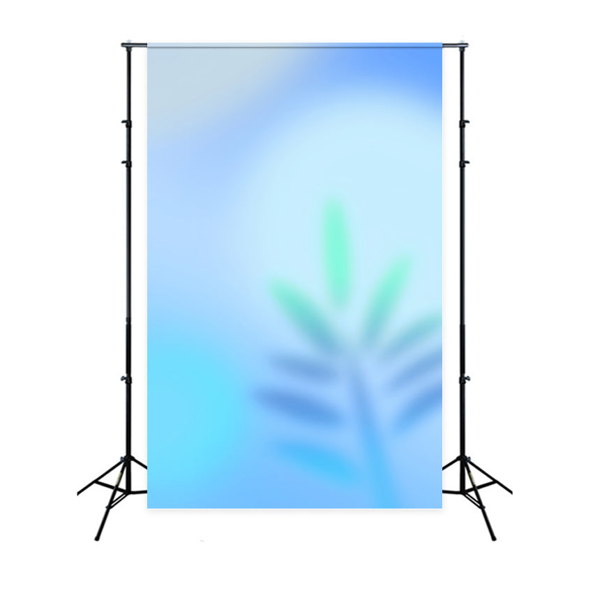 Photo Gradient Backdrop Soft Palm Green Blue Glow Backdrop For Professional Headshot CSH62-45
