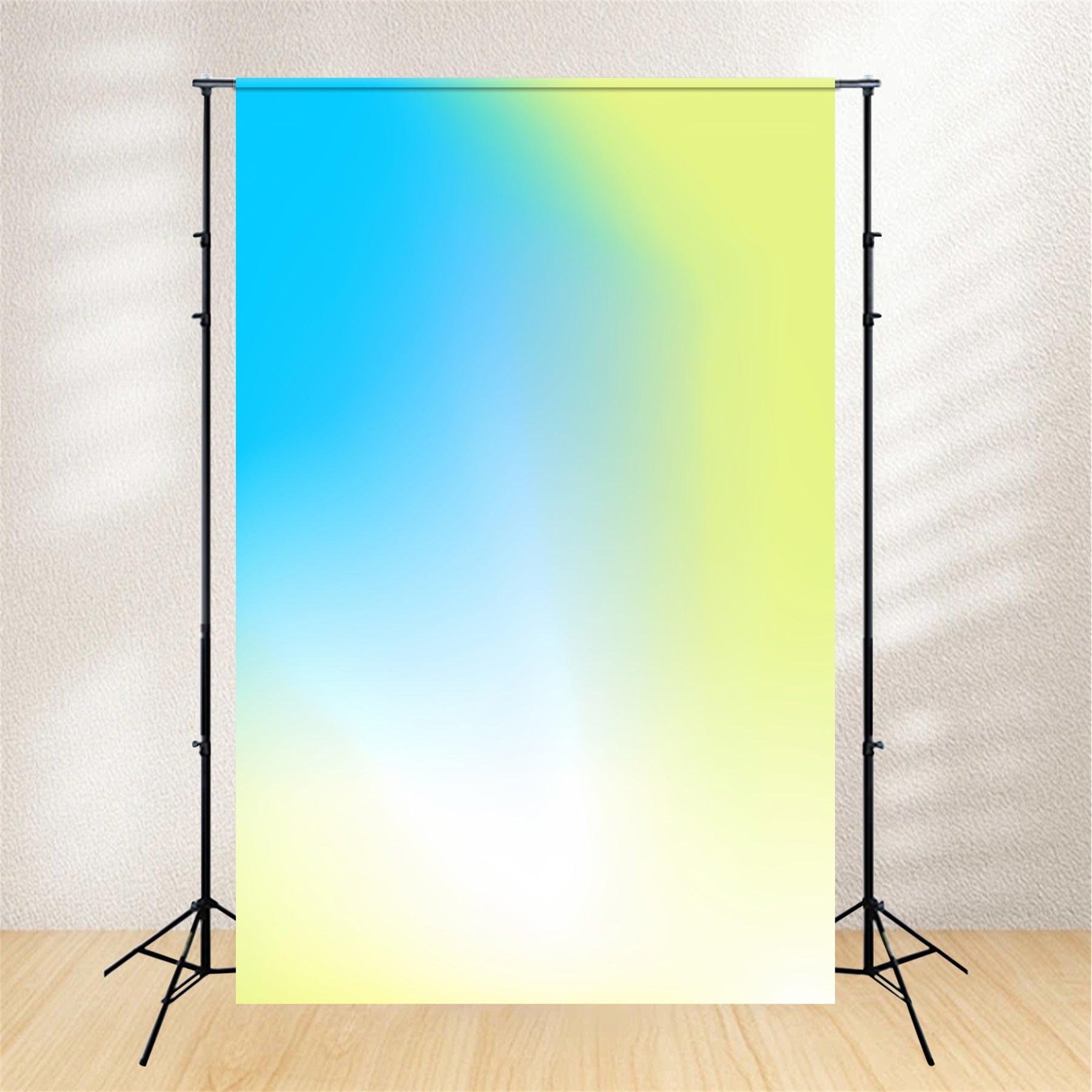 Portrait Gradient Backdrop Ocean Blue Yellow Smooth Fade Portable Headshot Backdrops CSH62-47