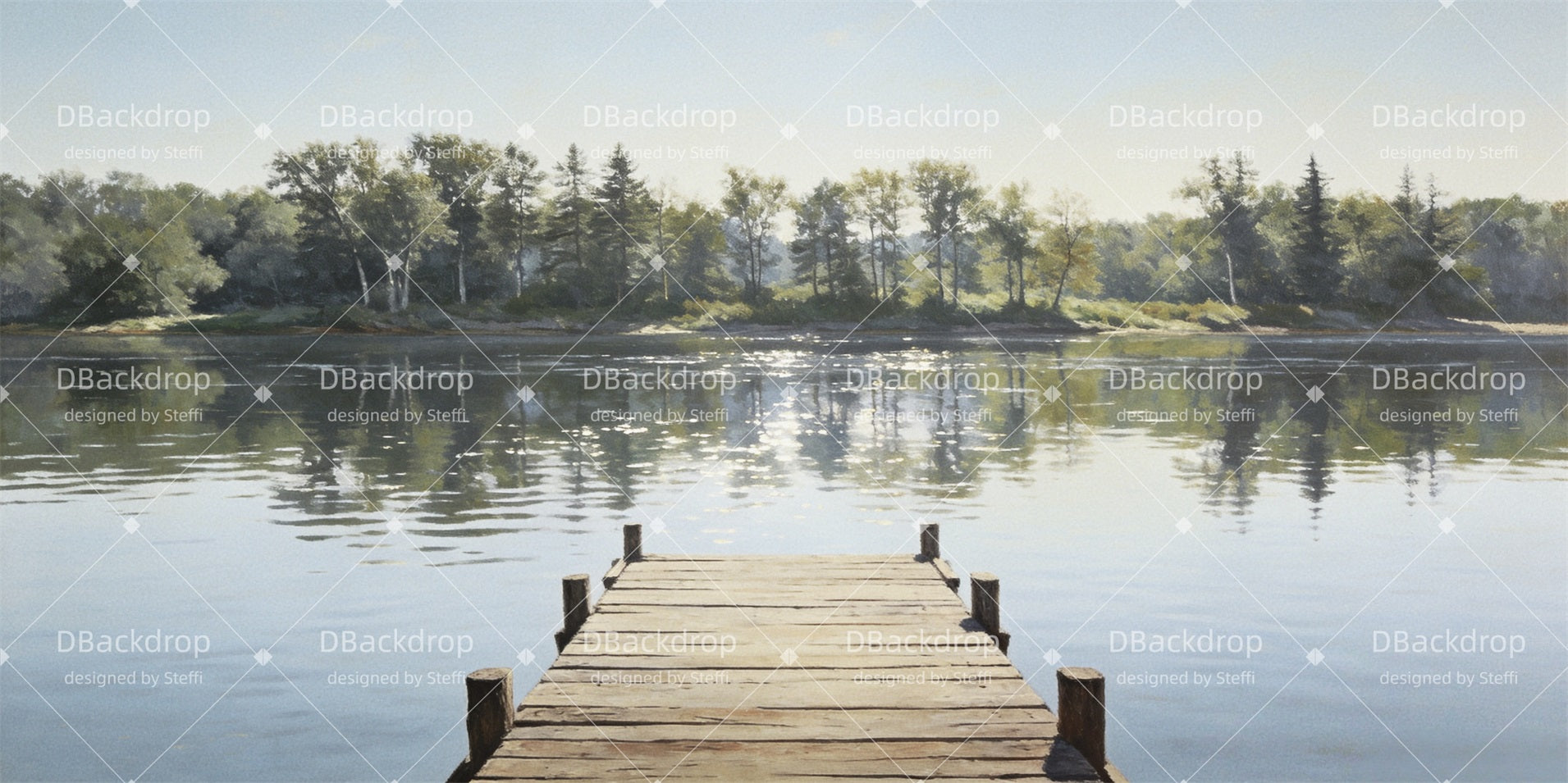 Stage Scenery Backdrops Daytime Quiet Riverbank Theater Backdrop CSH63-T16